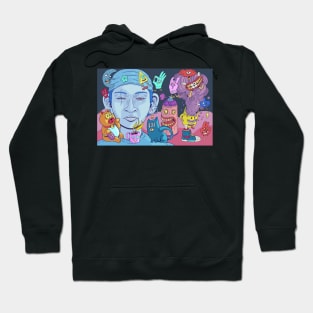 Colorful creepy creatures Hoodie